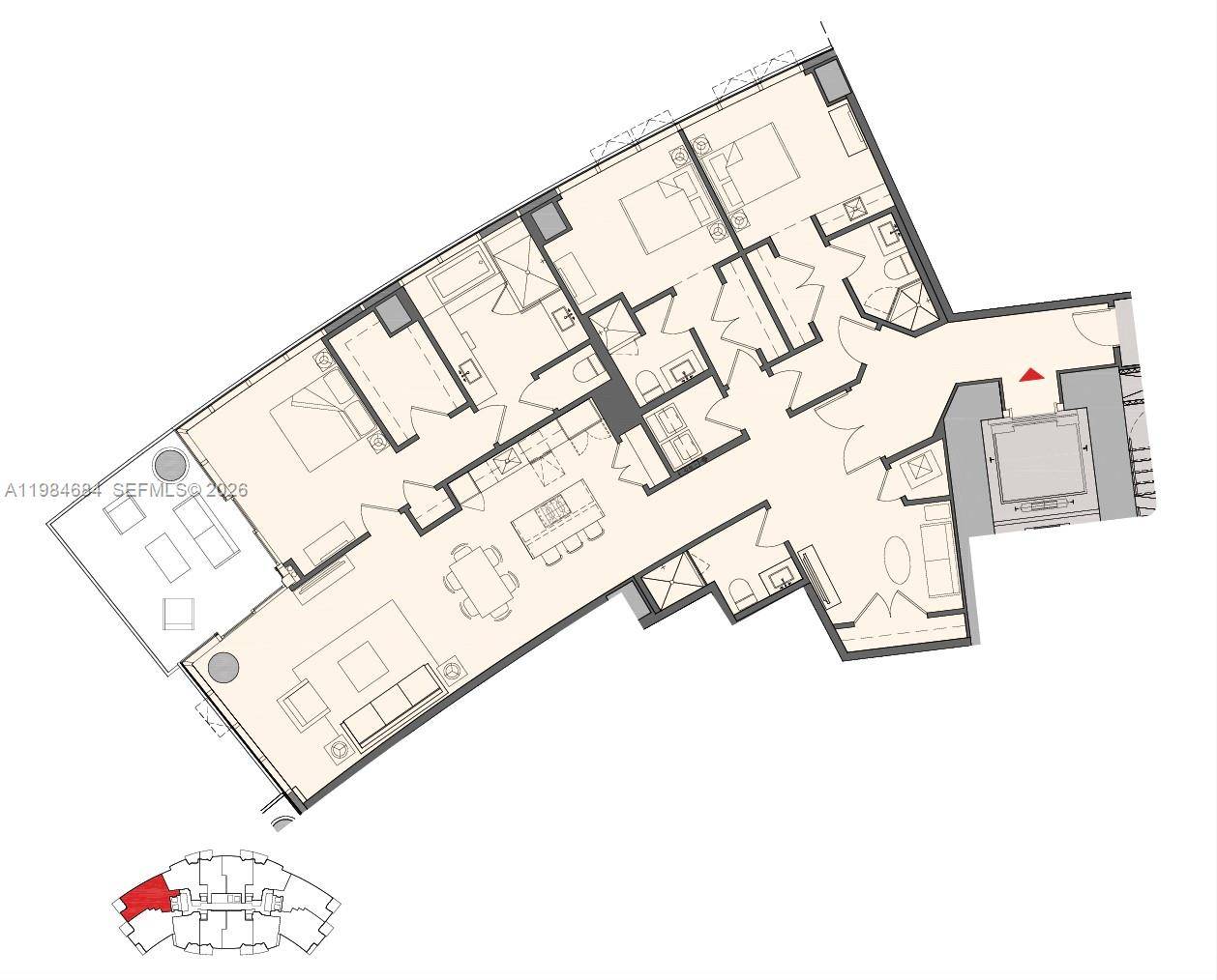 851 NE 1st AveMiami - PARAMOUNT MIAMI WORLD,PARAMOUNT MIAMI WORL condo unit 3601 - picture