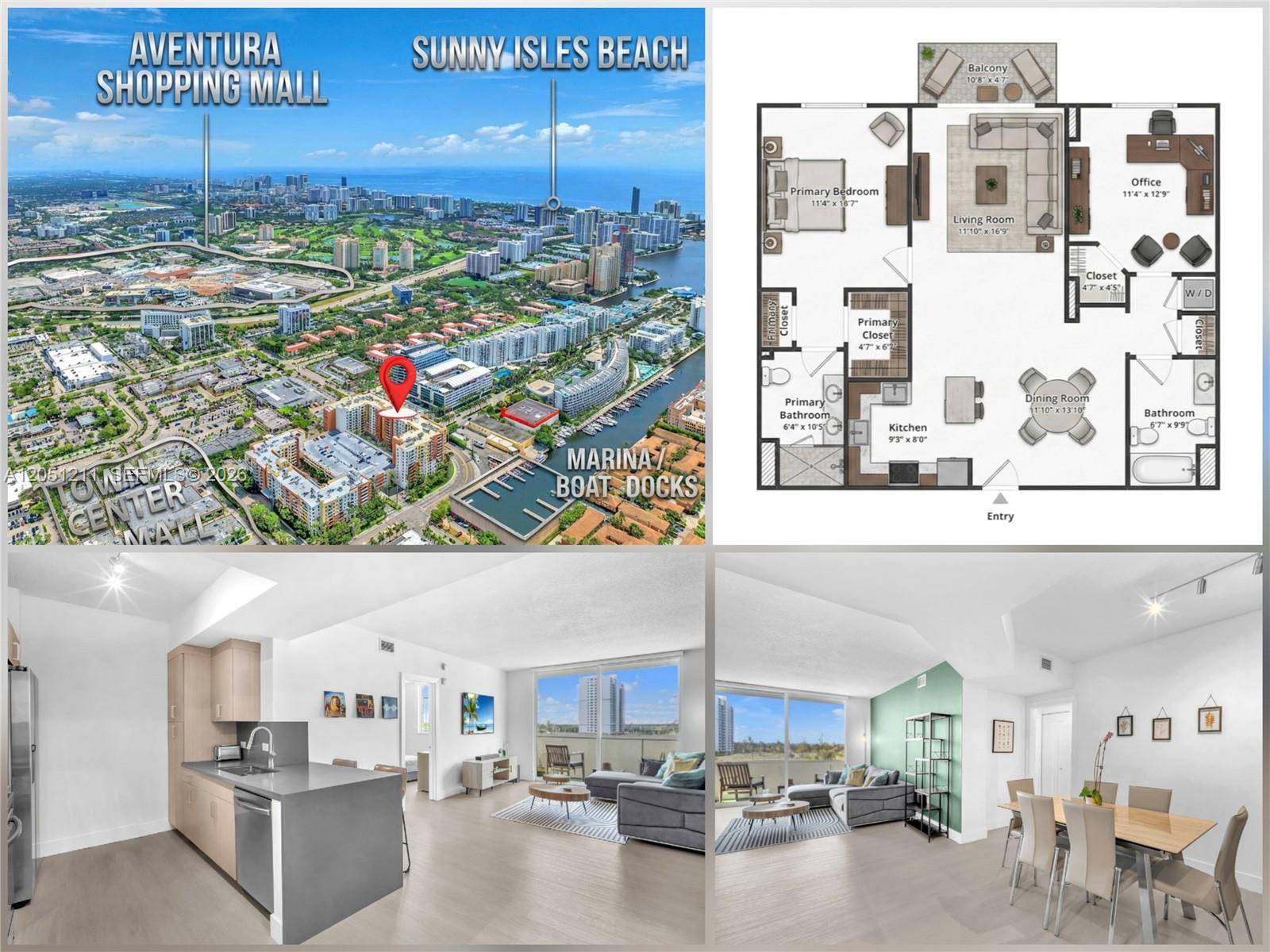 18800 NE 29th AveAventura - VENTURE AT AVENTURA EAST condo unit 517 (Fully Renovated) - picture